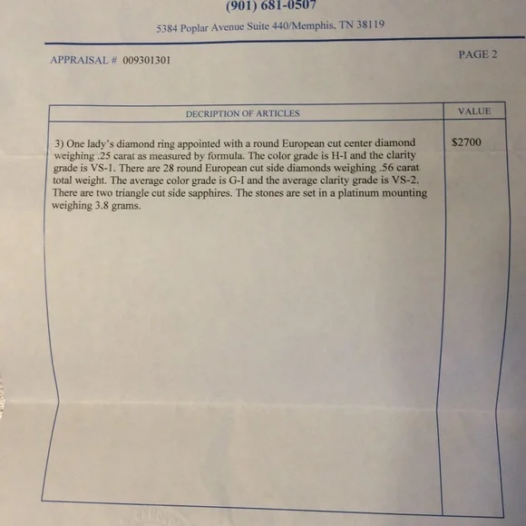 Vintage Art Deco Euro Diamond & Sapphire Ring sz 8 - Picture 10 of 10